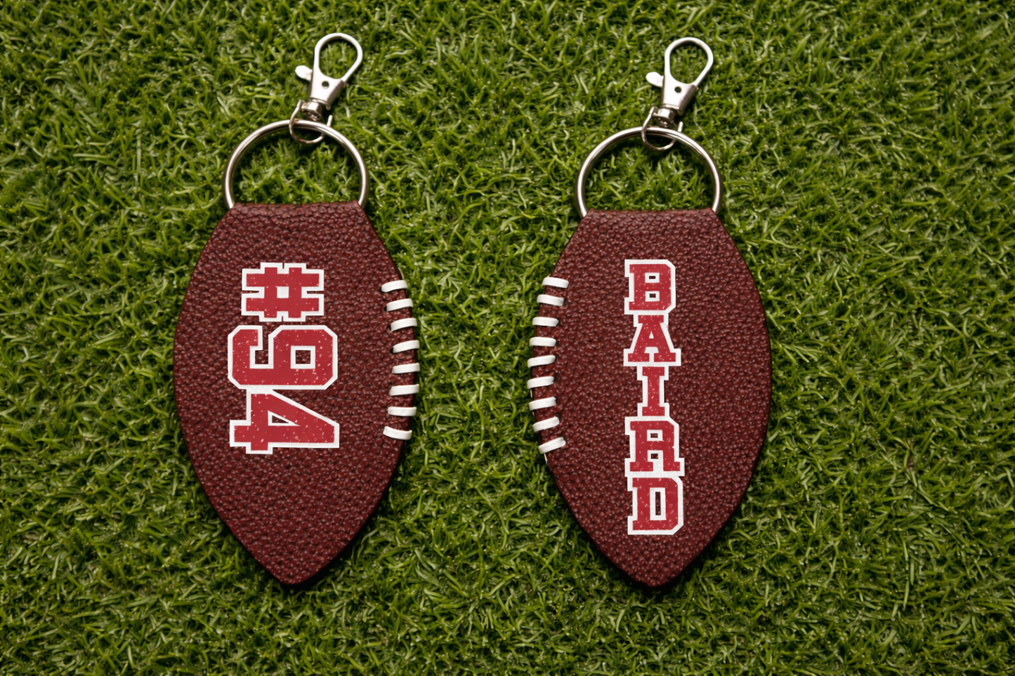 Personalized Football Keychain