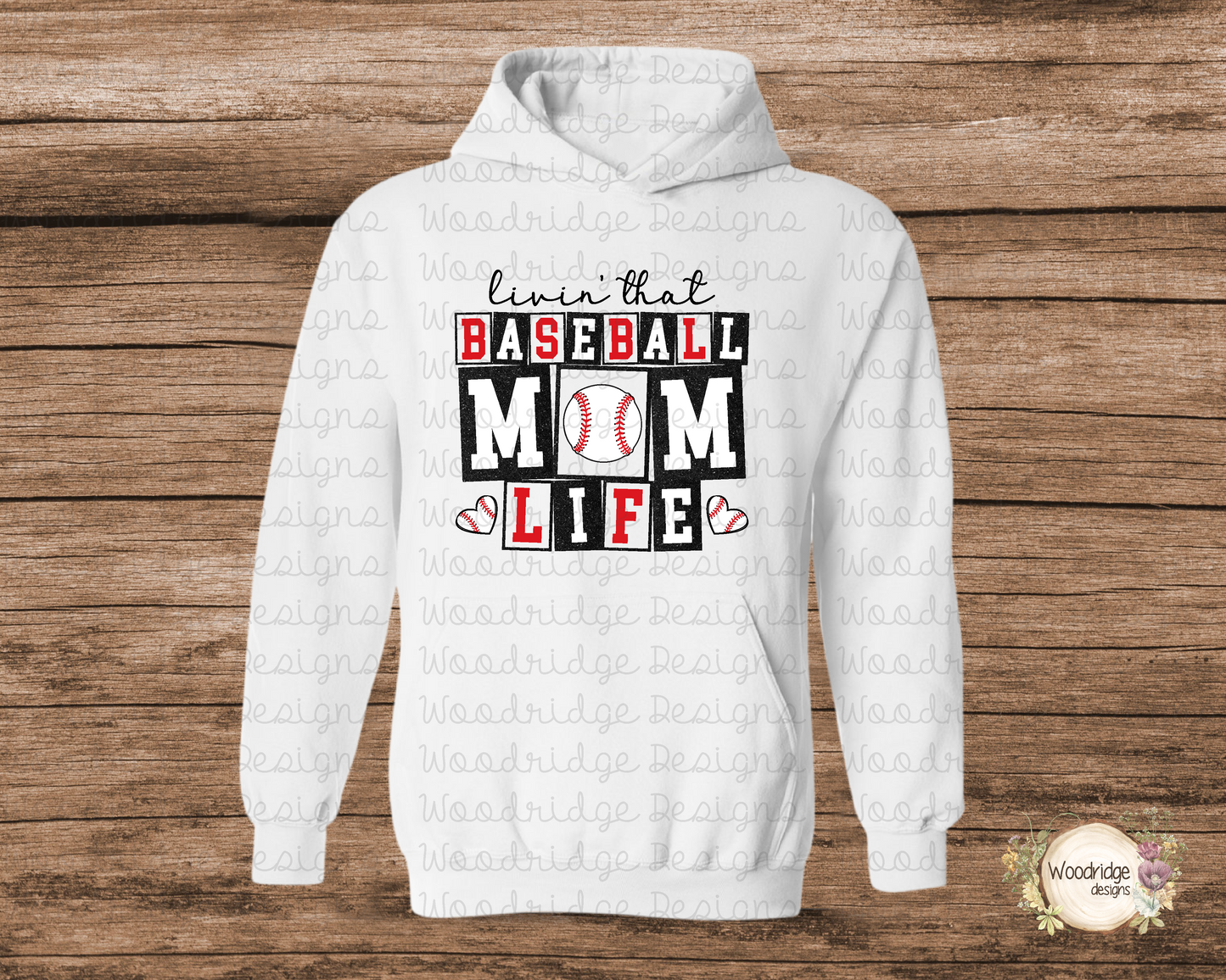 Sweatshirt Baseball Mom Life- Adult