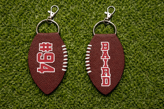 Personalized Football Keychain