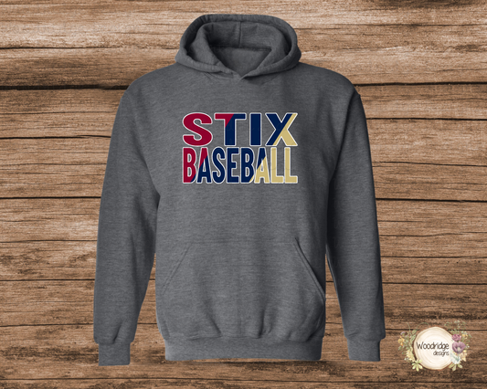 Sweatshirt Stix Baseball Cross Color- Youth