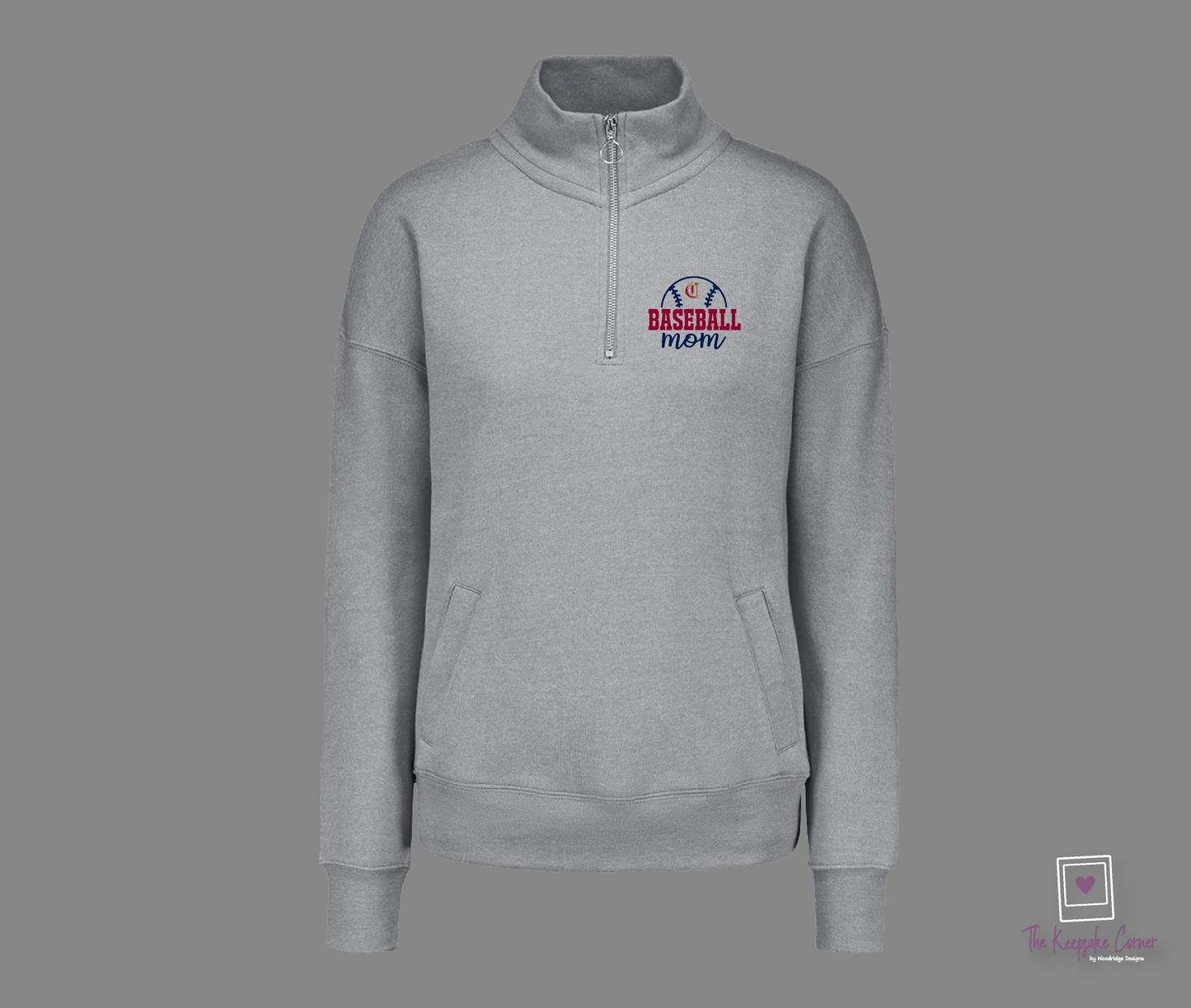 Stix Baseball Mom 1/4 Zip- Adult